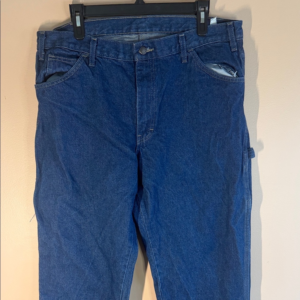 Dickies Men's Relaxed Fit Blue Jeans